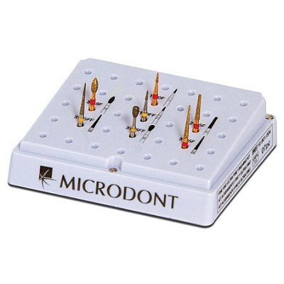 Kit de Pontas Diamantadas Para Acabamento Fino e Ultrafino - Microdont