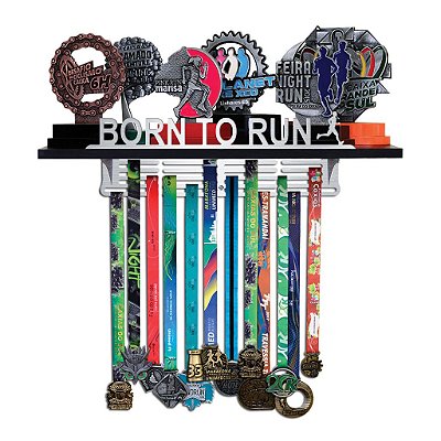 Porta Troféus e Medalhas Corrida Masculino - Born To Run