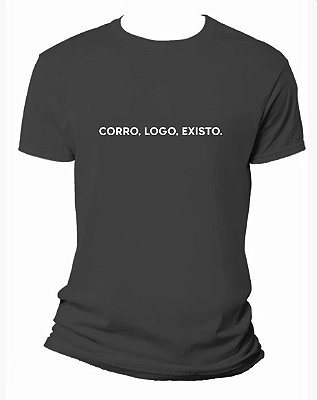 Camiseta - Corro, Logo, Existo