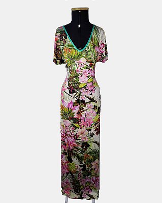 Vestido Tropical Longo