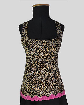 Blusinha regata de onça G
