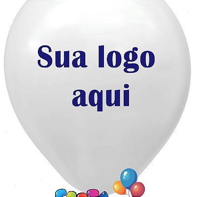 500 Balões Nº 9" Personalizados com Logomarca