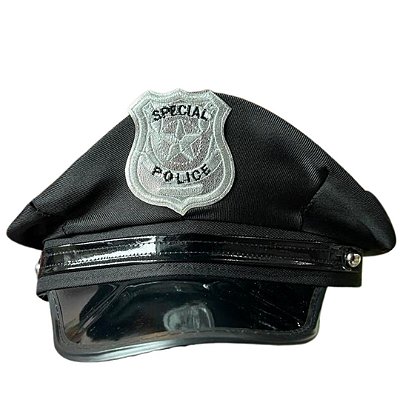 Chapéu Quepe Policial Fantasia