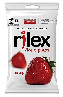 Preservativo Rilex Morango- 3 un