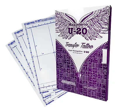 Papel Hectografico Para Decalque De Tatuagem U-20 Roxo