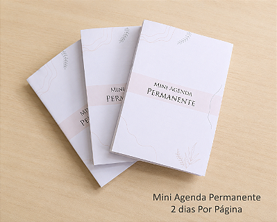 Miolo Mini Agenda Permanente 2 dias p/ Página