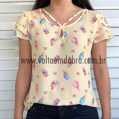 modelo blusa de manga