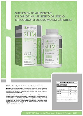 Suplementação Biocêutica Slim Emagrecedor - Caixa com 12 frascos