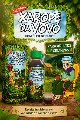 Xarope da Vovó com óleo de buriti caixa com 12 unidades