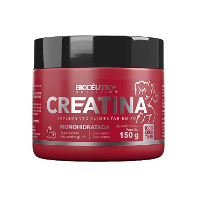 Creatina Monohidratada Em Pó 150g - Bioceutica 100%