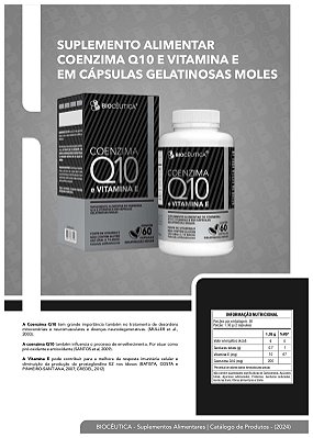 Splemento  alimentar bioceútica Q10 Coezima  caixa  com 12 frascos