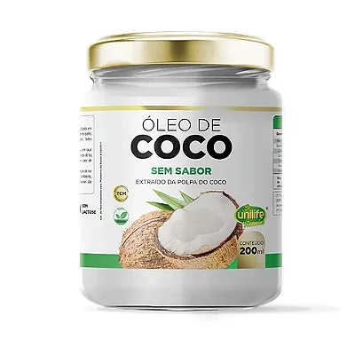 Óleo de Coco Sem Sabor Unilife 200ml