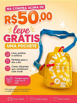 Pochete colorida brinde