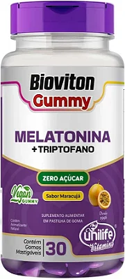 Gummy Melatonina + Triptofano 30 Gomas Unilife - goma