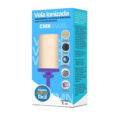 Refil Vela Ionizada Alcalina Filtro Purificador Água
