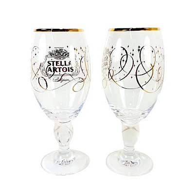 Taça Stella Artois Dourada Edição Especial Kit 2 Unidades