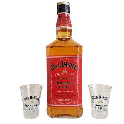 Whisky Jack Daniels Fire + 2 Copos Shot