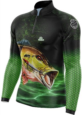 Camiseta de Pesca Proteção Solar UV 50+ Jogá - Tucunaré Azul