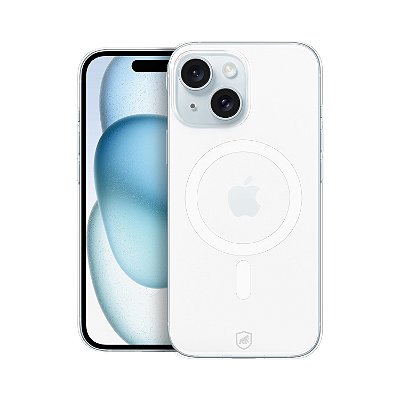 Capa Crystal Slim Magsafe para iPhone 15: transparente e sem amarelamento