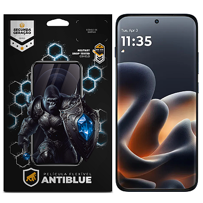 Película AntiBlue para Motorola Moto Edge 70 Pro: proteção e cuidado visual