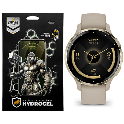 Película Hydrogel HD Gshield para Garmin Venu 3S 41mm chega ao Brasil em julho de 2026