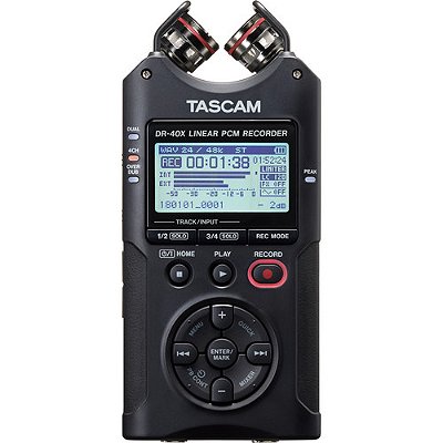 Gravador de áudio Portátil Tascam DR-40X