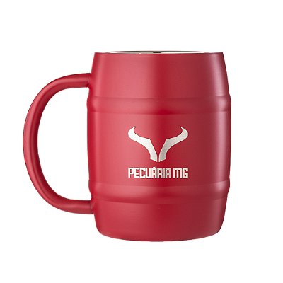 Caneca Térmica Inox Vermelha 420ml