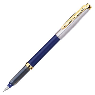 Caneta Tinteiro Pierre Cardin Momento Half Gold