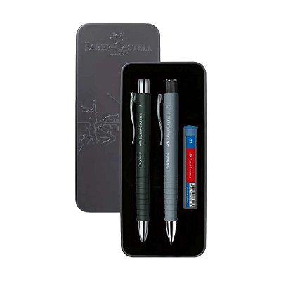 Conjunto Faber-Castell (Esferográfica + Lap. 0.7mm) Poly Lata