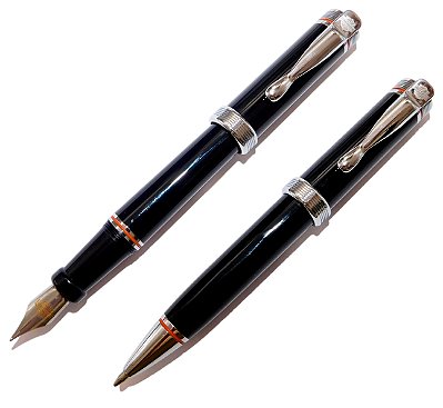 Conjunto Stypen (Caneta Tinteiro + Esfero) Harley Davidson - New Old Stock