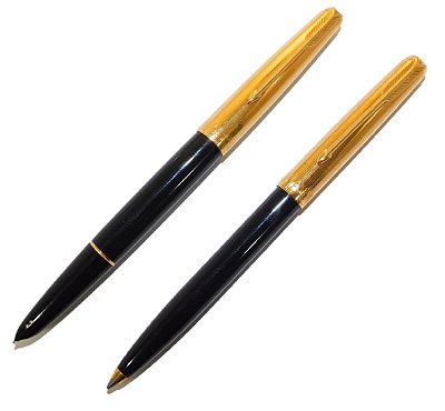 Conjunto Parker (Tinteiro 14k + Esfero) 61 Custom Argentino - New Old Stock