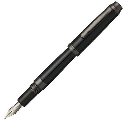 Caneta Tinteiro Platinum Century 3776 Travia Onyx Black 14k - Ed. Limitada
