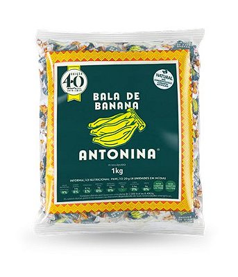 BALA DE BANANA -  PACOTE 1kg