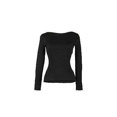 Blusa Decote Rib