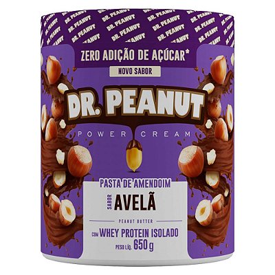 Pasta de Amendoim com avelã (650g) - Dr Peanut