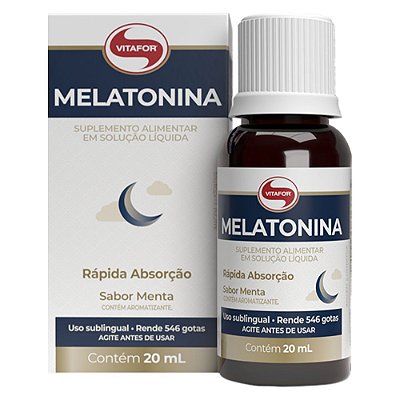 Melatonina 20ml Menta - Vitafor
