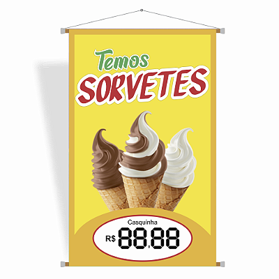 Banner Modelo Sorveteria