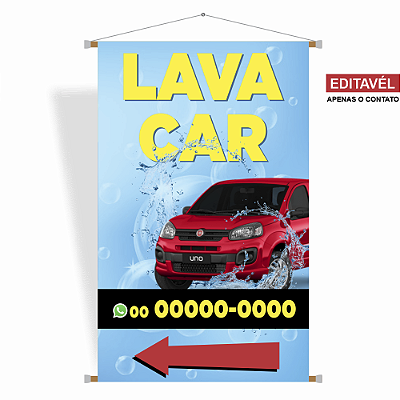 Banner Lav Car - Editável