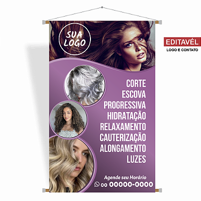 Banner Salão de Beleza - Editável