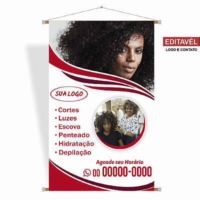 Banner Salão de Beleza - Editável