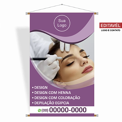 Banner Estética e Beleza - Editável