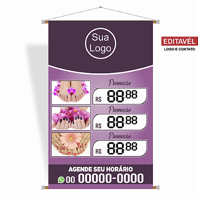 Banner Manicure - Editável