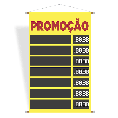 Banner Tabela de Preço e Promoção com Arte Pronta