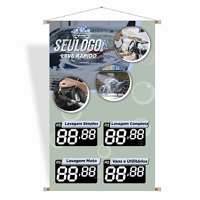 Banner Lava Rápido - Editável