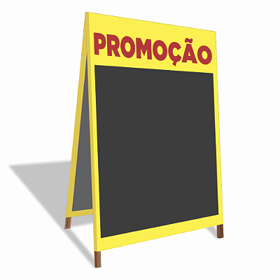 Cavalete em Madeira + Lona com Arte Pronta