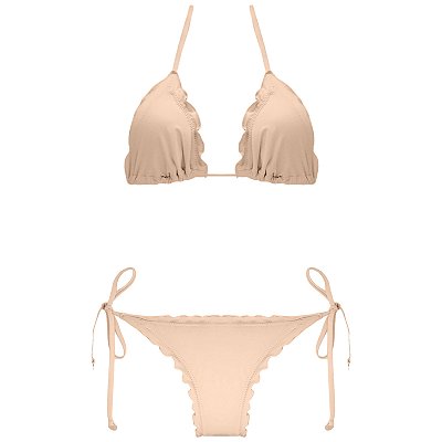 FLAN DE GOIABA - TOP CORTININHA FRU FRU | BOTTOM LACINHO FRU FRU