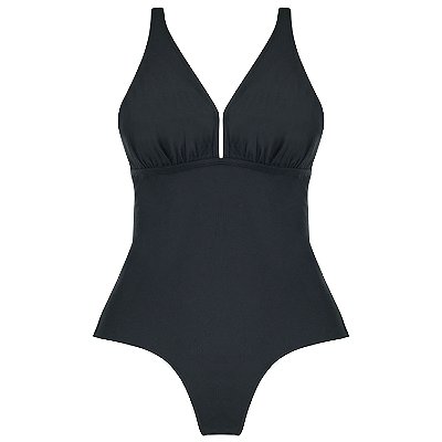 PRETO - MAIÔ FRISO PLUS SIZE