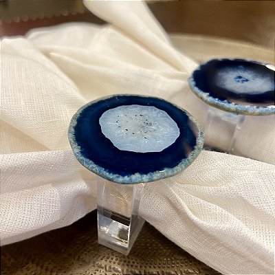 Porta Guardanapo Ágata Azul