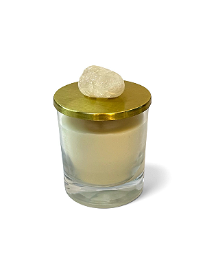 Vela Aromática com Cristal Polido