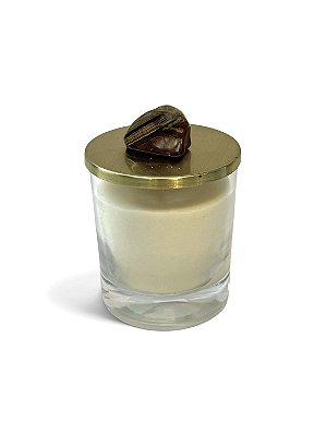 Vela Aromática com Olho de Tigre Polida